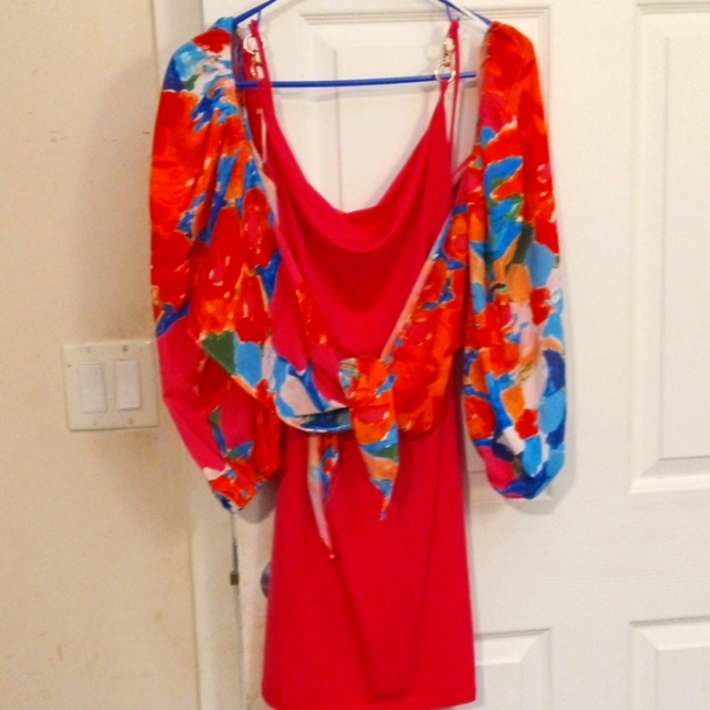 luxxel shirt and shaw set
